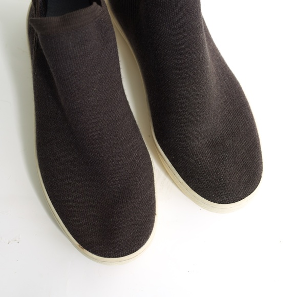 Rothy’s Boots Merino Wool Chelsea Brown and Cream 9.5 - Picture 11 of 15